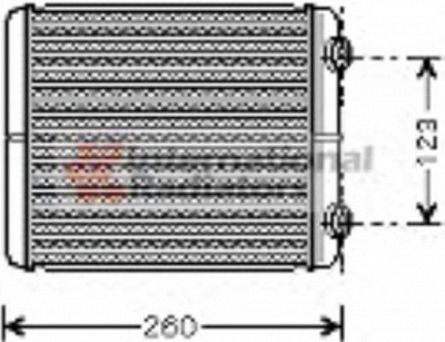 VAN WEZEL 43006344 -  Теплообменник, отопление салона